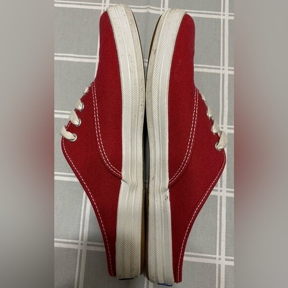 Keds Original Red Mule Slid Slip On Canvas Lace Up Shoe WF22606M Women 6.5 - Picture 6 of 10